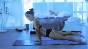 sexy yoga booty tight ass gif petite