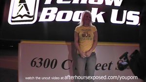 driving this hot blonde around cedar rapids to strip naked and masturbate in public