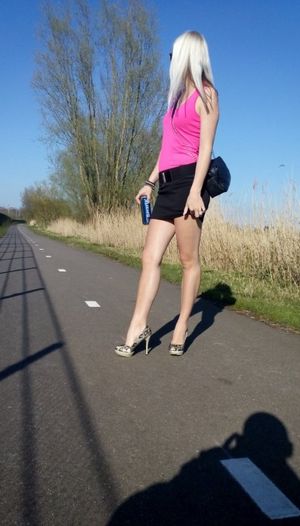 Filthy and horny wife is waiting for first encouraged men