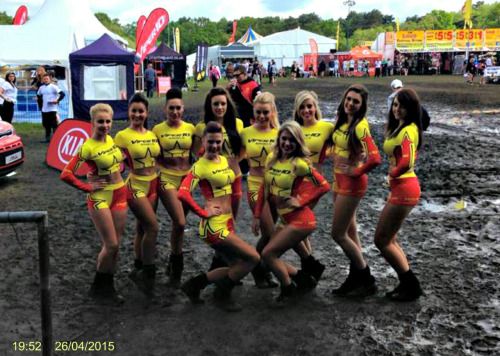 chavs-whores-sluts-slags:

Promo girls getting muddy