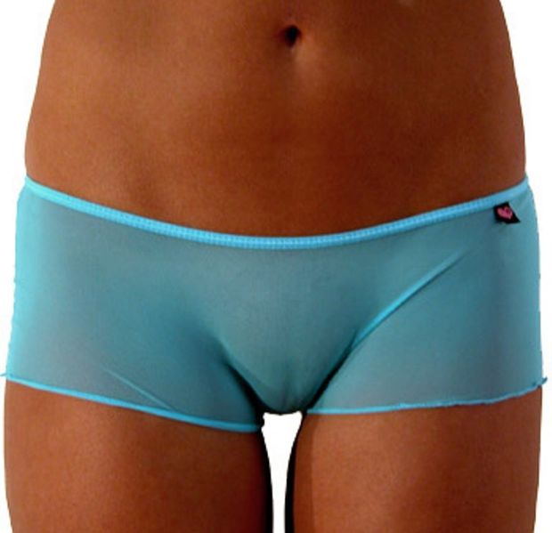 Hot blue panty shorts