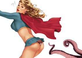 Attack on Supergirl! by MaskedPenciller