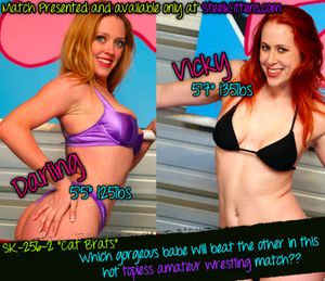 (via Darling vs. Vicky in Topless Amateur Wrestling Match: Place...