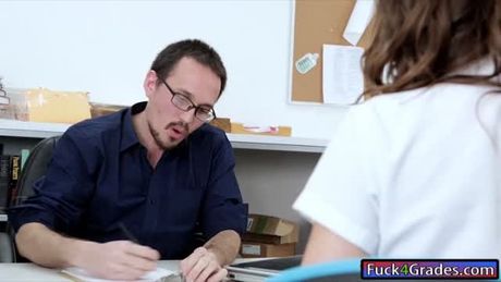 Student Jade Nile stuffed by a teacher