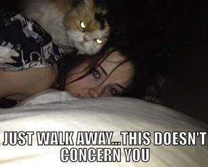 I don't know if this is hilarious or just messed up, but either way the girl's super pretty.