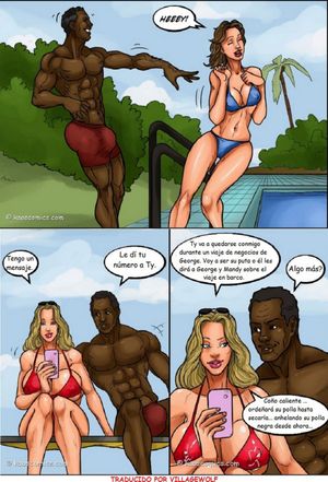 Conspiración bikini, cómic porno interracial. 46