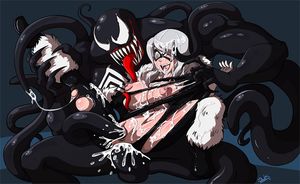 Venom fucks Black Cat hard