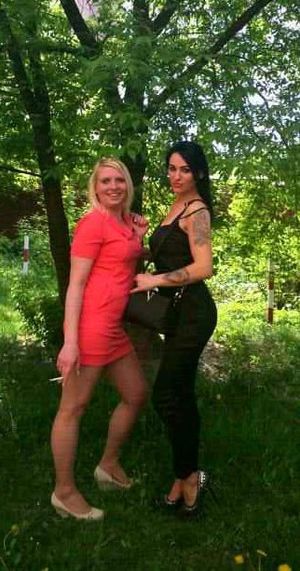 Two horny chicks waiting for hard cocks to let the dogging started!