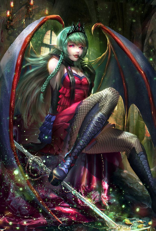 :: Evelyn the Succubus :: by Sangrde