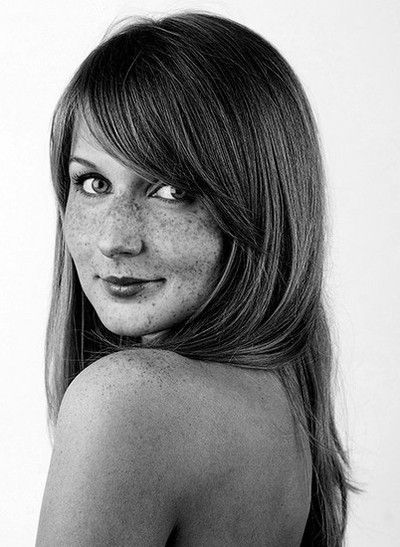Girl with freckles