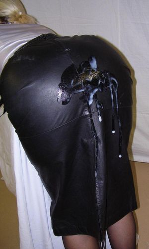 cum on latex skirt