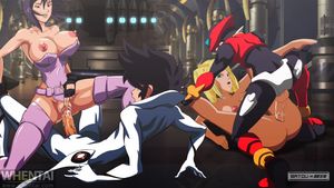 Cybabes vs Mandroids - Motoko Kusanagi and Android 18 vs Casshern and Mega Man Zero