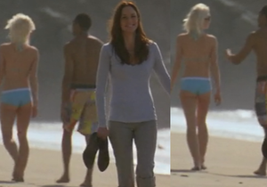 Blonde with cute Ass - Extra on Prison Break (S4 E22)