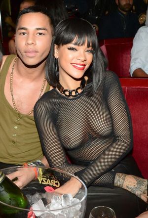 Rihanna See Through Public Shots