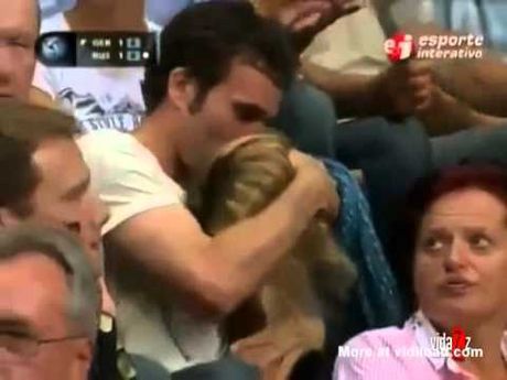 BJ caught on kiss cam