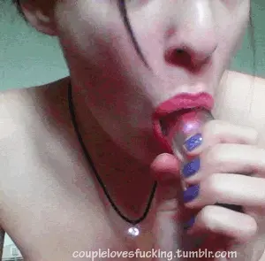 hot lips on dildo