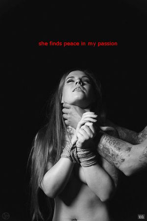 Submissive/ Master BDSM choking