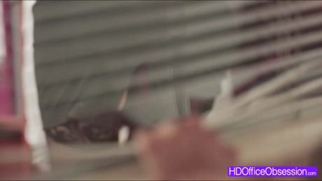 Secretary Alexa Tomas caught her officemate staring at her so she decided to seduce him by showing her lingerie.