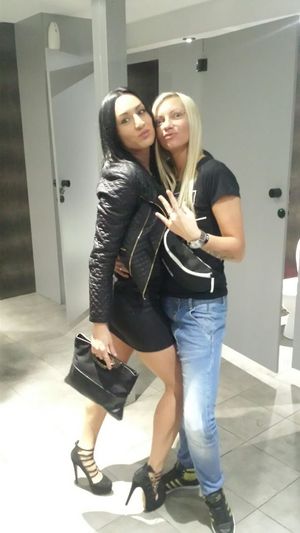 At the woman restroom