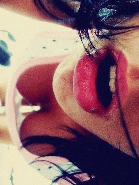 Nice mouth and perspective even if no eyes