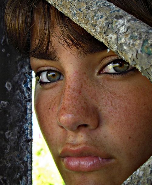 amazing freckles and eyes