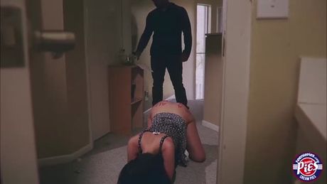 Gia set up her house to lure her friend into her room and to fuck this hunk friend of her in her room. Watch how her plan go to work.