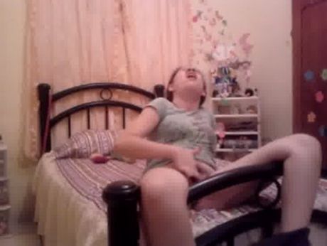 masturbandose frente a la camara