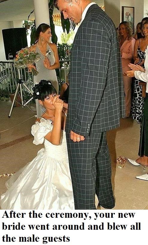 une bonne pipe au mariage