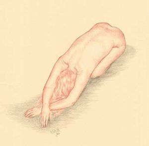 Gorean: position: Whipping, submissive, submission, control, slave, kneel, serve, master, owner, legs spread, obedience, discipline,