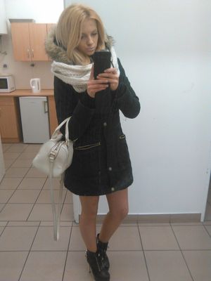 It doesn't matter that it's cold outside, when you are true bimbo