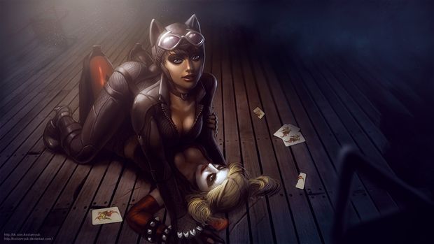 Catwoman and Harley Quinn