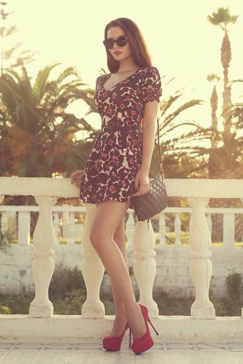 summerdress and heels