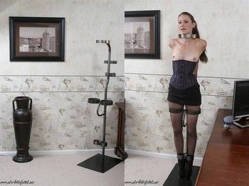 Slaves in various bondage devices and restraints #40