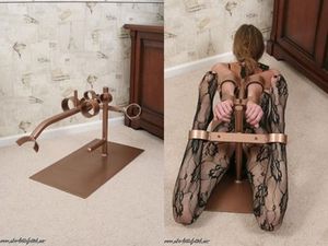 Slaves in various bondage devices and restraints #52