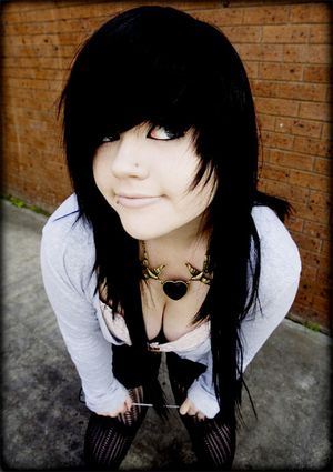 Naked Emo Scene Goth Girls Showing Off 032