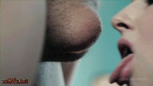 Curvy Felicia Clover erotic blowjob cock licking.gif