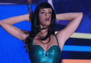 Katy Perry tongue out, Titty Giggle