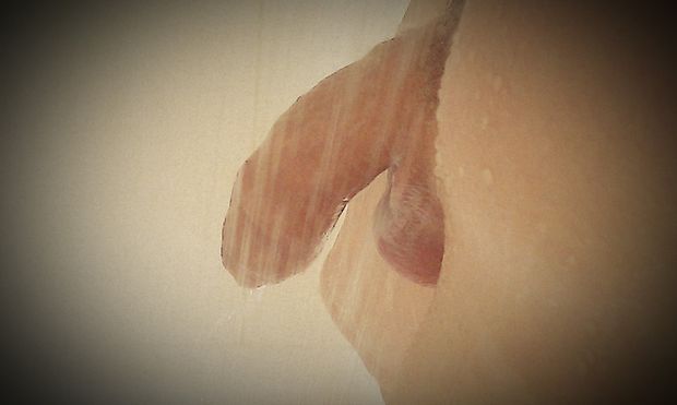 Shaved - foreskin - shower