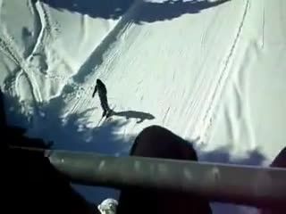 Blowjob on a ski lift