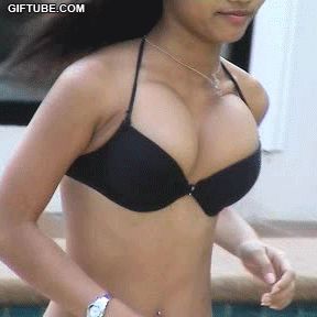 Bra-busting GIFs of Babes Jogging