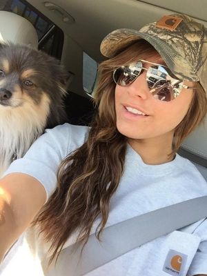 Kennedy looking cute in Carhartt