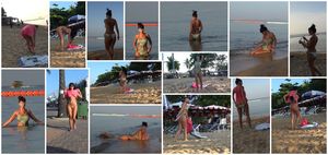 My wet sheer swimsuit