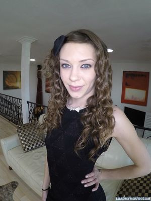 Alexa Nova sucks cock and swallows cum for loadmymouth.