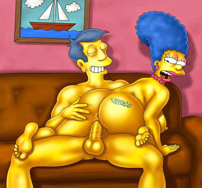 Skinner si sbatte la troia di Marge sul divano
