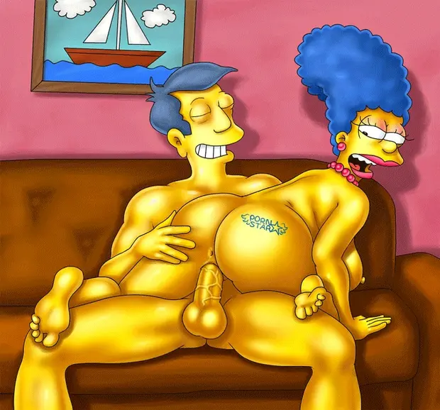 Skinner si sbatte la troia di Marge sul divano