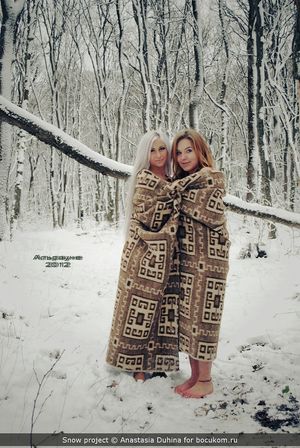 Barefoot in the snow