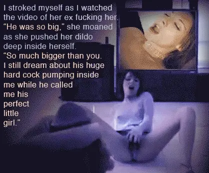 watching the video of her ex
