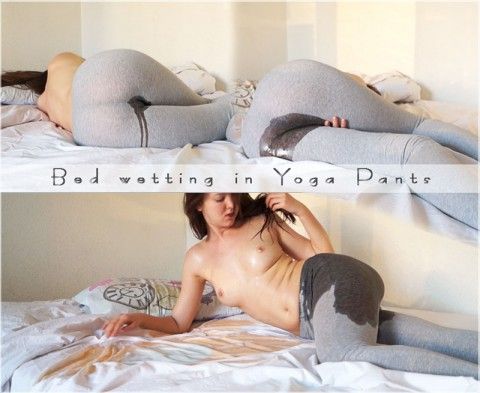 Bed wetting in Yoga Pants
