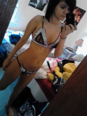 Hottie in naughty lingerie