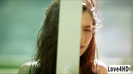 Watch how these two perfect beauty teens fucked each other. Lesbian teen is swimming in the pool and is very horny.